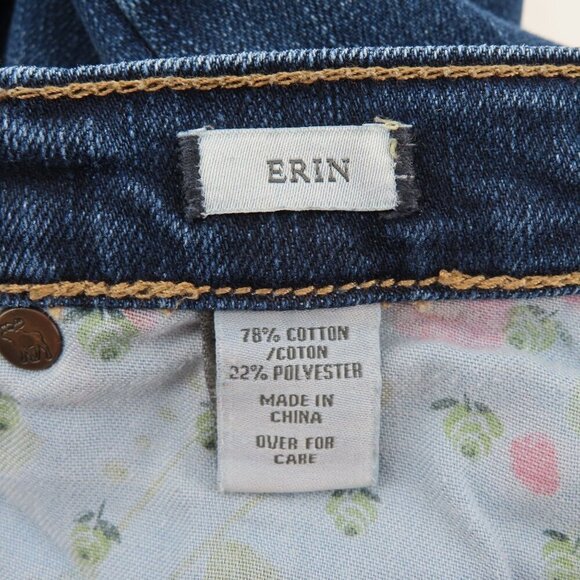 Abercrombie & Fitch Women 2L 2 Long Erin Low Rise Blue Denim Jeans Cotton Blend - Picture 8 of 11